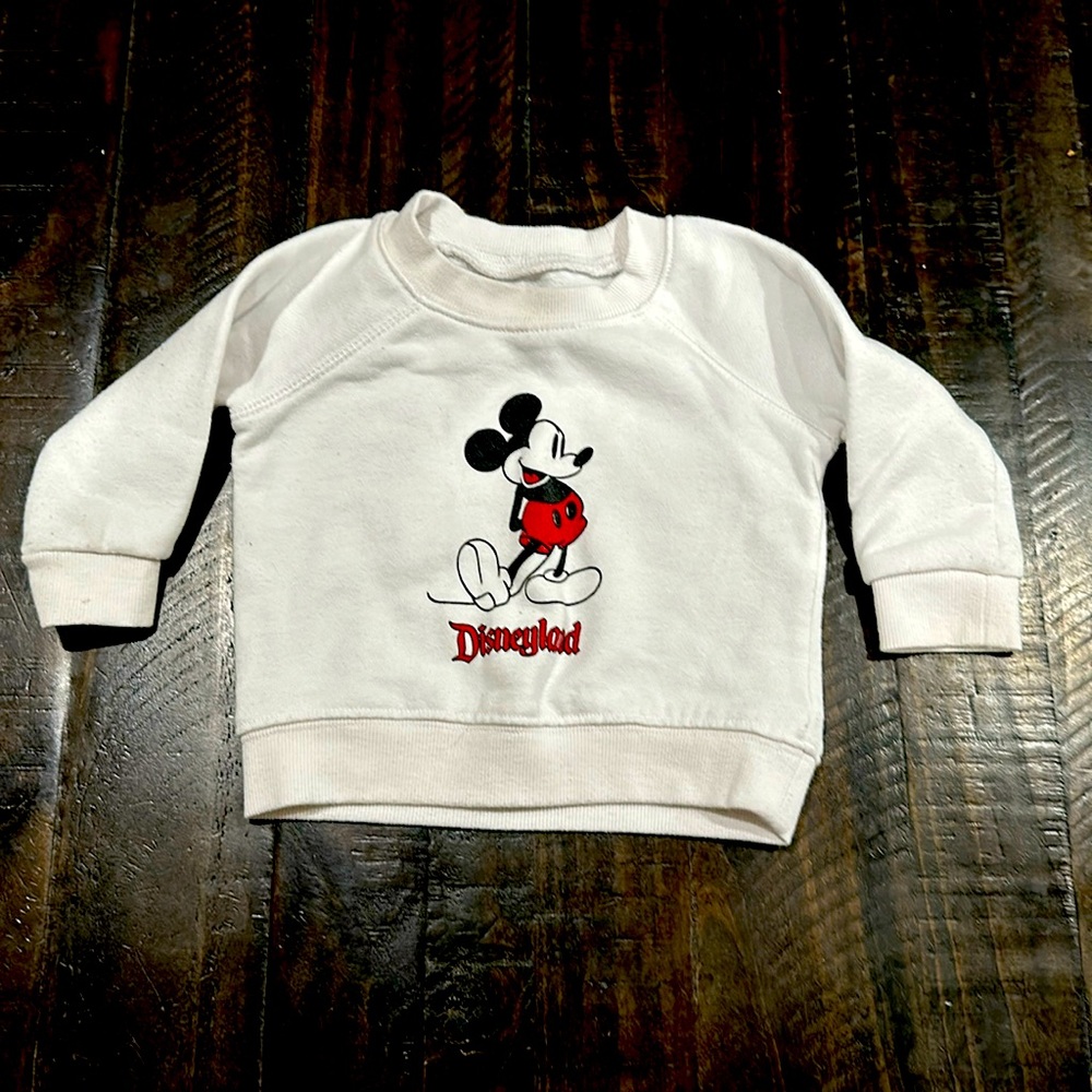 Disneyland Mickey Mouse White Crewneck Size 6-9months